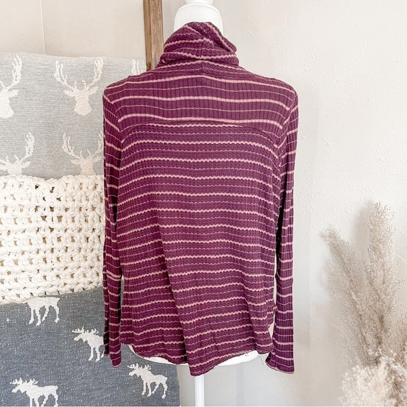 Free People/We the free Kristine drippy thermal cowl neck long sleeve top - Picture 7 of 11